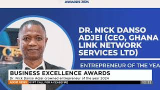 Dr  Nick Danso Adjei crowned entrepreneur of the year 2024 - Premtobre Kasee(13-05-24 )