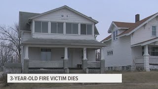 3-year-old dies from injuries sustained in house fire, Marshalltown Fire Department says