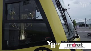 Der Pokal fährt mit dem Meistertram ins Wankdorf