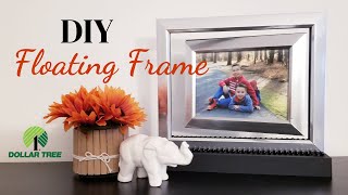 DIY Floating Picture Frame | Dollar Tree DIY