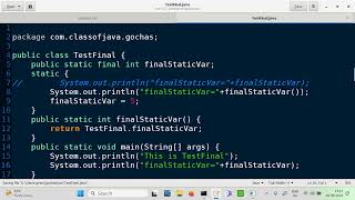 Can we use final variable before initialization?