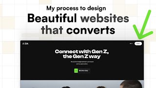 My process to design BEAUTIFUL website that CONVERTS...