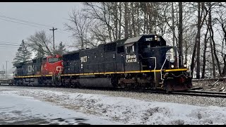 2/12/25 CN Train Q 116 IC Deathstar  Leader \u0026  Unusual Loads!!