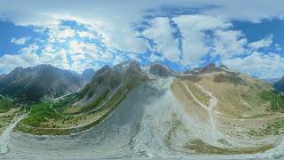 360° Video Tsijiore Nouve Glacier flyover, Arolla Valley, Switzerland