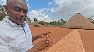 Kasubi Tombs with tour guide Fred - World Heritage Site in Kampala Uganda