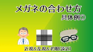 【視力検査】メガネの度数合わせー具体例①ー【眼科検査】【度数、眼鏡】