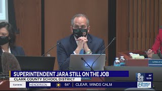 CCSD Superintendent Dr. Jesus F. Jara still on the job