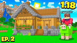 I Built My First House in Minecraft 1.18! (Episode 2)