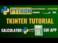 PYTHON TKINTER TUTORIAL FOR BEGINNERS 👍 BUILD AMAZING CALCULATOR APP (GUI PROJECT) FROM SCRATCH 👌