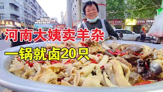 Auntie at Banzhuang Vegetable Farm in Shangqiu, Henan sells miscellaneous sheep