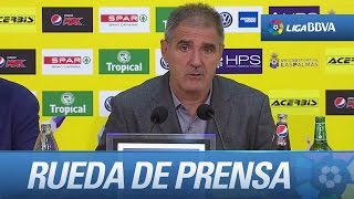 Rueda de prensa de Paco Herrera tras el UD Las Palmas (0-1) Rayo Vallecano
