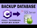 SQL Server Database Backup in C# | Step By Step Tutorial