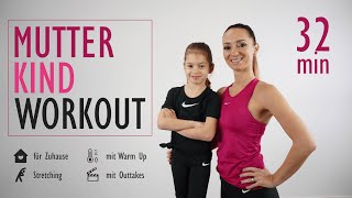 MUTTER KIND WORKOUT für Zuhause / Trainiere mit deiner Familie | Katja Seifried