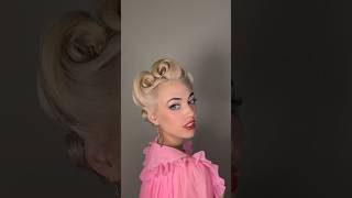 Victory roll tutorial 🌀#Hair #Tutorial #1950s #1940s #vintage #angemariano #victoryrolls #hairstyle