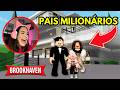 PAIS MILIONÁRIOS me ADOTARAM no BROOKHAVEN!!! - ROBLOX