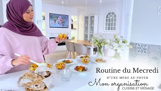 MA VIE SIMPLE ET ORGANISEE DE MAMAN | Ma ROUTINE du MERCREDI | CUISINE ET MÉNAGE