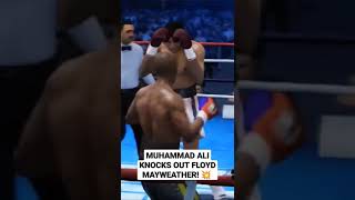 Muhammad Ali Knocks Out Floyd Mayweather! 💥 #Shorts | Fight Night Champion Simulation