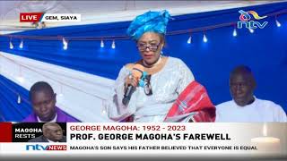 He ate my food till the last day, for 40 good years: Prof Magoha's Nigerian widow Barbra