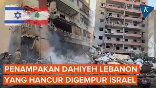 Penampakan Gedung-gedung di Dahiyeh Lebanon yang Hancur Digempur Israel