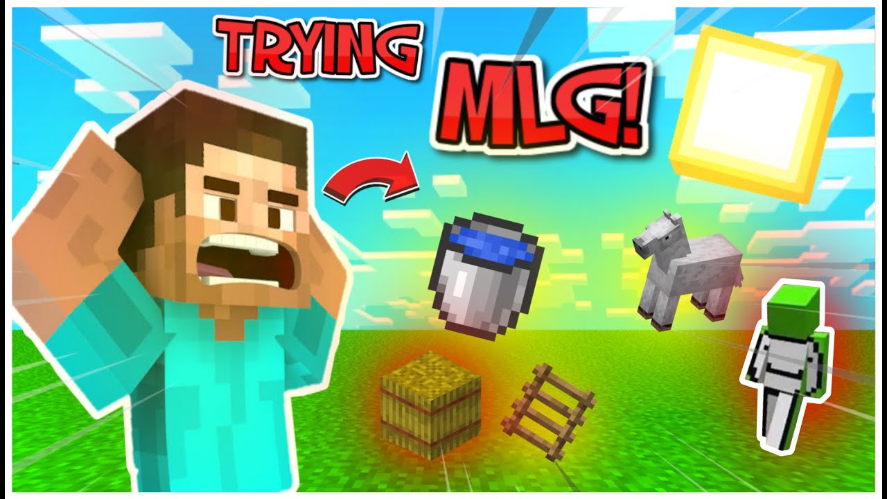 Trying Mlg In Minecraft Youtube