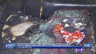 FBI analyzing evidence, 911 call released from Orange Co. GOP HQ firebombing