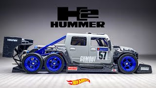 Hummer H2 V10 Twin Turbo Six Wheeler Hot Wheels Custom