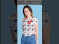 How to Apply Pattern Design to clothes in Photoshop #shorts #photoshop