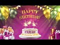 FARAH فرح | Happy Birthday To You | Happy Birthday Songs 2021