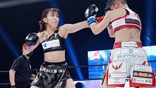 【KNOCK OUT】ぱんちゃん璃奈と山田真子は痛み分け、延長戦はマスト判定無しでドロー