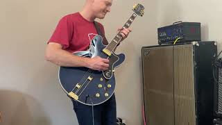 Viper Blue Sweetwater Exclusive Epiphone Sheraton Demo