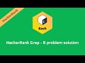HackerRank Grep - B problem solution | Linux Shell problems solutions | Programmingoneonone