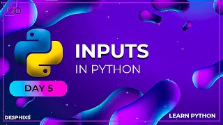 Python Tutorial for Beginners | User input in Python | Command Line Input - Day 5