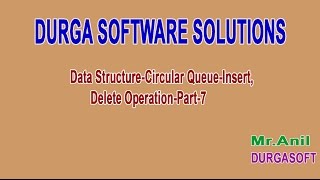 Data Structure Circular Queue Insert,Delete Operation Part 7