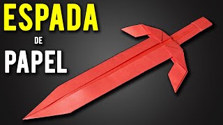 Como hacer una Espada de Papel Fácil y Rápido paso a paso | Espada de Origami