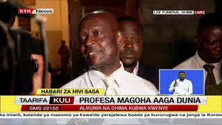 George Magoha aliomba kuongea na mwanawe, na rafikiye kabla kuzidiwa na kupelekwa hospitalini