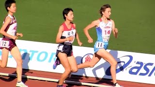 2015和歌山国体陸上 少年女子Ｂ1500ｍ予選1組 20151002