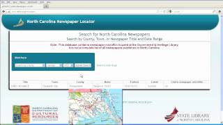 NC Newspaper Locator - Quick Research Tips!
