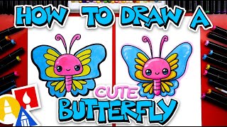 How To Draw A Super Cute Butterfly