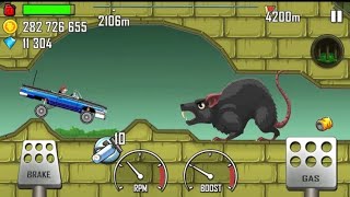Hill Climb Racing - LOWRIDER on SUBURBS Hit the RAT! || Gameplay||ROPE MASTER