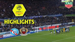 RC Strasbourg Alsace - OGC Nice ( 2-0 ) - Highlights - (RCSA - OGCN) / 2018-19