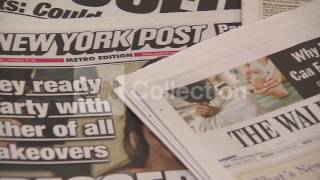 FRONT PAGE NEWSPAPERS BROLL