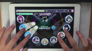 【スクフェス】 Snow halation [AC譜面 MASTER] FULL COMBO (all N cards/Hand Shot)