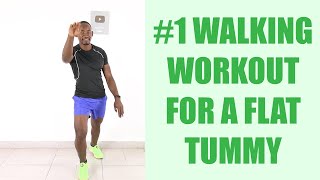#1 WALKING AT HOME WORKOUT FOR A FLAT TUMMY/ 30 Min Indoor Walking