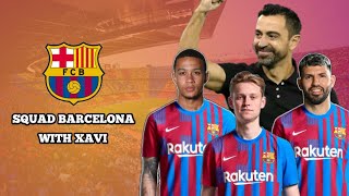 Squad Barcelona With Xavi Hernandez 2021/2022