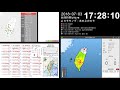 2018年07月03日 17時20分54秒 臺東縣海端鄉 地震速報 強震即時警報