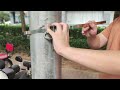 upb aluminum suspension clamp installation demonstration