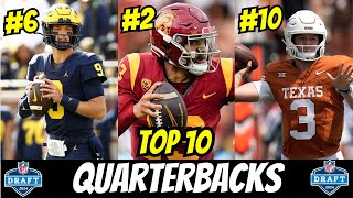 THESE are the Top 10 QBs in the 2024 NFL Draft