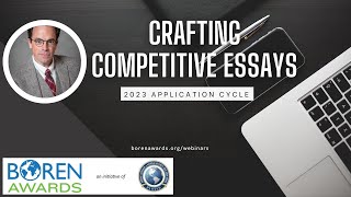 2023 Webinar - Crafting Competitive Essays