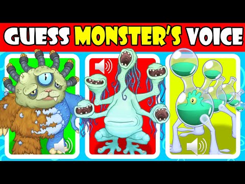 GUESS the MONSTER'S VOICE MY SINGING MONSTERS FLASQUE, NITEBEAR, WHAILL, YOOREEK