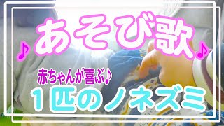 【遊び歌】「１匹のノネズミ」赤ちゃんが喜ぶ遊び歌を紹介✨　ふれあい遊び/ふれあい歌/わらべ歌/手遊び歌/何て言えばいいかな？ベビママ保育園・児童館の始まり〜〜！！